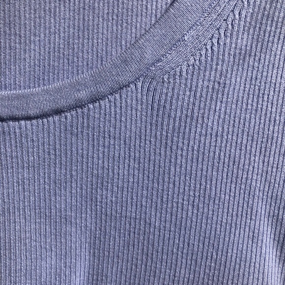 Blue Ribbed Top - Picture 3 of 6